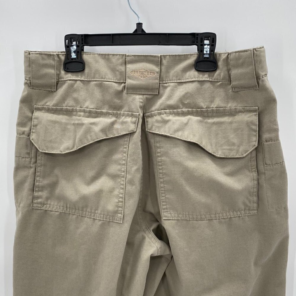 Try-Spec Khaki Pants 4 Hidden Side Zip Pockets Men’s Size 32 - Picture 4 of 7
